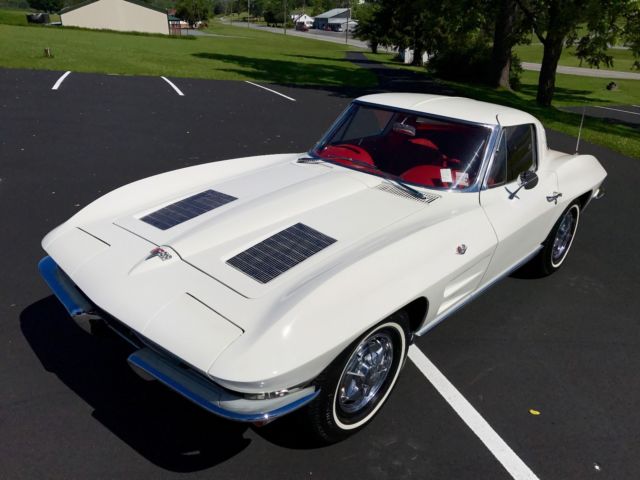 1963 Chevrolet Corvette Restored*#sMatch250hp*Auto*White/Red*SplitWindow - photo 5