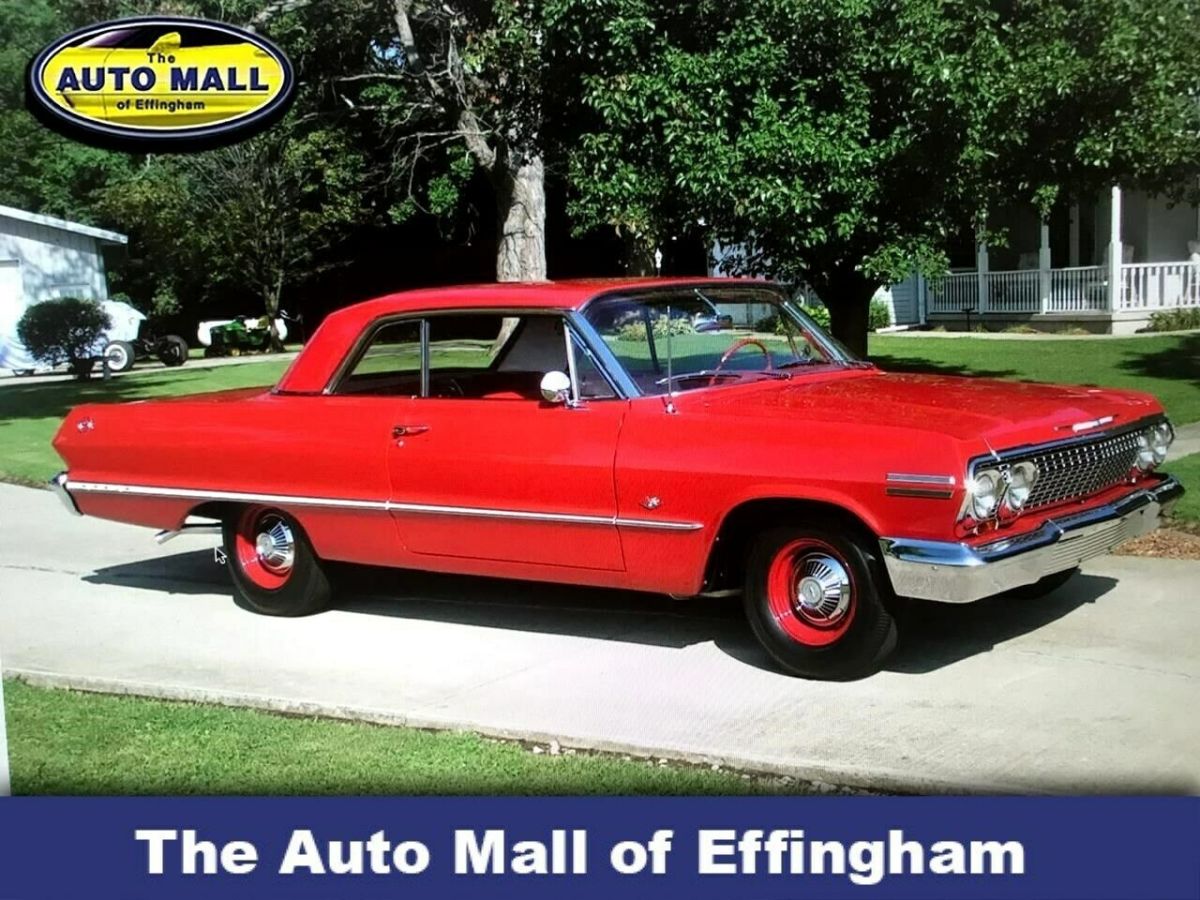 1963 Chevrolet Impala 27,949 Miles Red American Muscle Car 327 4 Speed Manual 1963 Chevrolet Impala