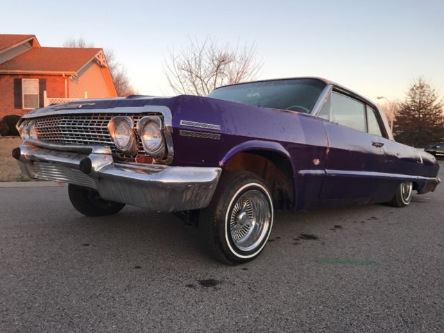 1963 Chevrolet Impala 2dr Lowrider Hydraulics Daytons 1963 Chevrolet Impala Sport coule 2dr Lowrider
