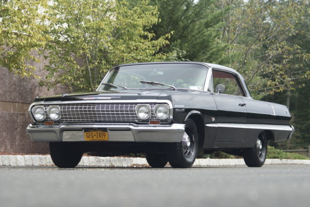 1963 Chevrolet Impala 327 Manual Numbers Matching !!! MUST SEE !!! Black/Red 1963 Chevrolet Impala