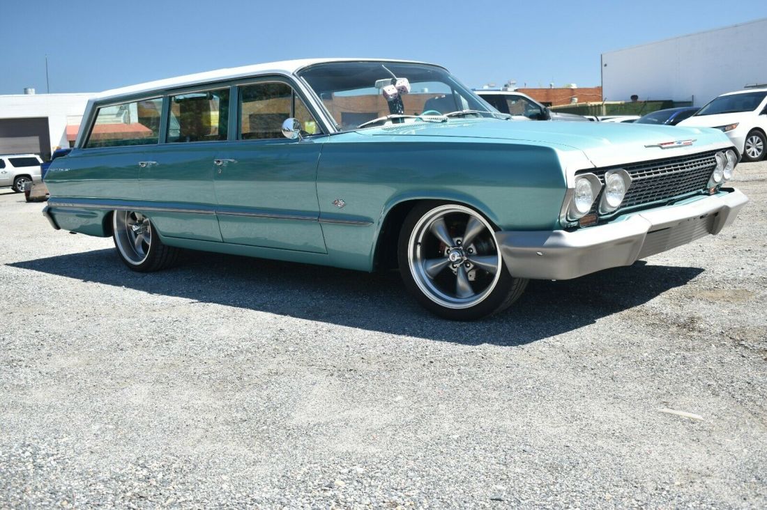 1963 CHEVROLET IMPALA BEL AIR STATION WAGON REST-mOD, ALL NEW, ZZ4 350, 200R4 1963 Chevrolet Impala BEL AIR RESTO MOD HOT ROD