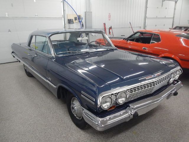 1963 CHEVROLET IMPALA HT 83257 Miles LT BLU 283 Automatic 1963 Chevrolet Impala HT