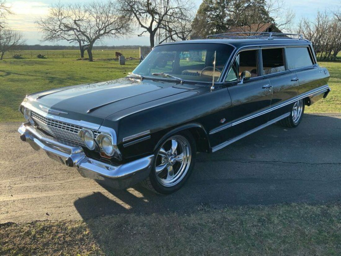 1963 Chevrolet Impala Wagon, Factory A/C, PS, PB, PW, Power Seats 6266 Miles Bla 1963 Chevrolet Impala Wagon, Factory A/C, PS, PB, PW, Power Seats