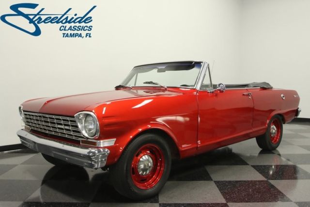 1963 Chevrolet Nova Chevy II Convertible 226 Miles Dark Red Metallic Convertible 1963 Chevrolet Nova Chevy II Convertible