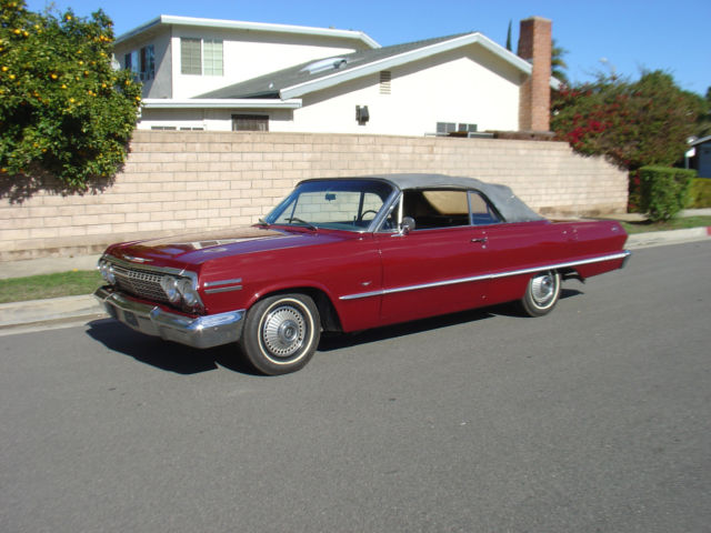 1963 Chevy Impala Convertible 1961 1962 1964 1965 1963 Chevrolet Impala Impala
