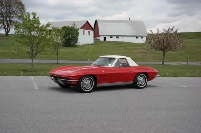 1963 Chevrolet Corvette Red Red now Orig Daytona Blue/Red