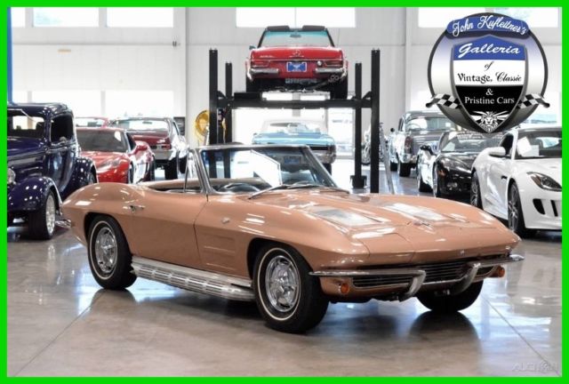 1963 Corvette Convertible 4-Speed Manual Side Pipes 63 1963 Chevrolet Corvette