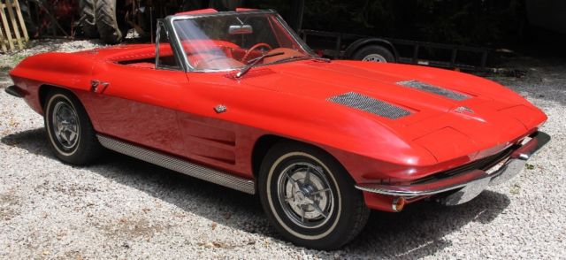 1963 Corvette Convertible Automatic with factory hardtop C2 1963 Chevrolet Corvette Sting Ray