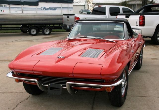 1963 CORVETTE NUMBERS MATCHING PS 4 SPEED RIVERSIDE RED ON RED VERY ORIGINAL 1963 Chevrolet Corvette ORIGINAL
