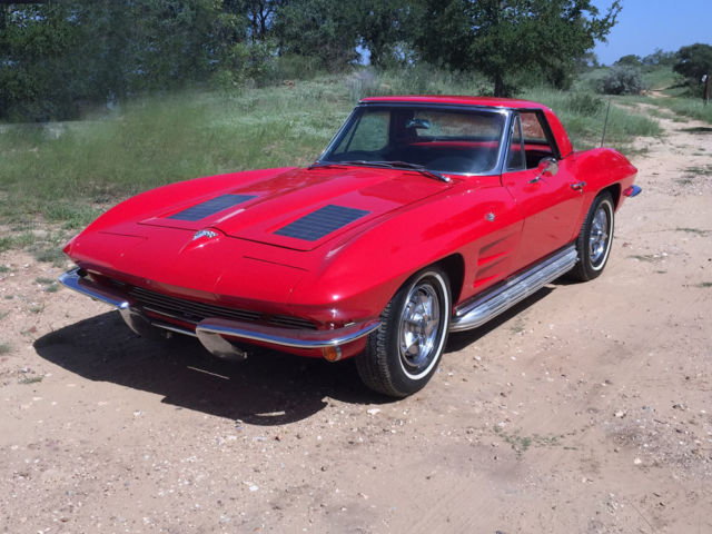 1963 CORVETTE ROADSTER NICE. RESTOROD RED AND READY TO RIDE!!!!!! 1963 Chevrolet Corvette Bel Air