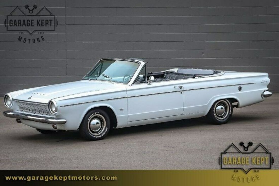 1963 Dodge Dart GT Convertible White Convertible 225cid/145hp 6-Cylinder 112730 1963 Dodge Dart GT Convertible