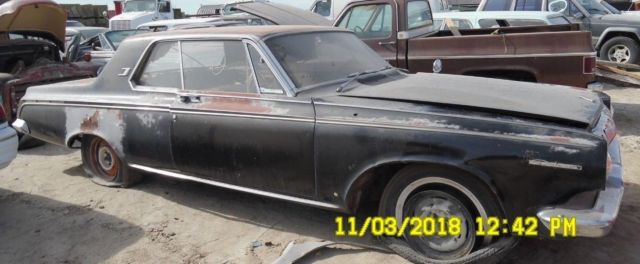 1963 Dodge Polara 2 Door Hard Top Project Car 1963 Dodge Polara