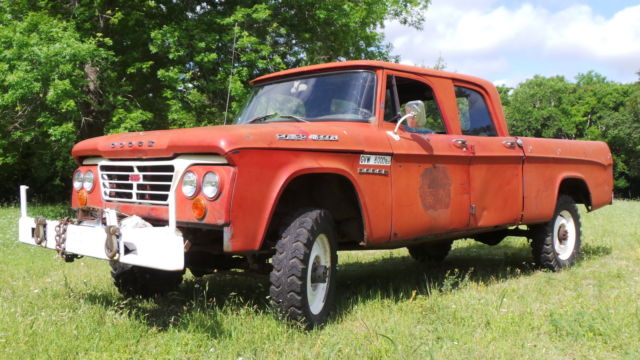 1963 DODGE POWER WAGON CREW CAB, WITH PTO WINCH, ORIGINAL SURVIVOR, 1963 Dodge Power Wagon