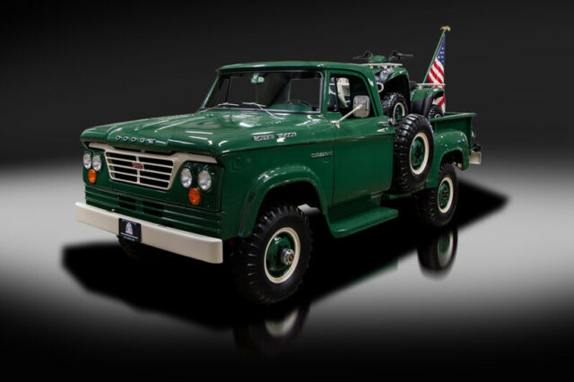 1963 Dodge W300 Power Wagon w/ ATV. MS Classic Cars Barrett-Jackson Collection 1963 Dodge Power Wagon W300