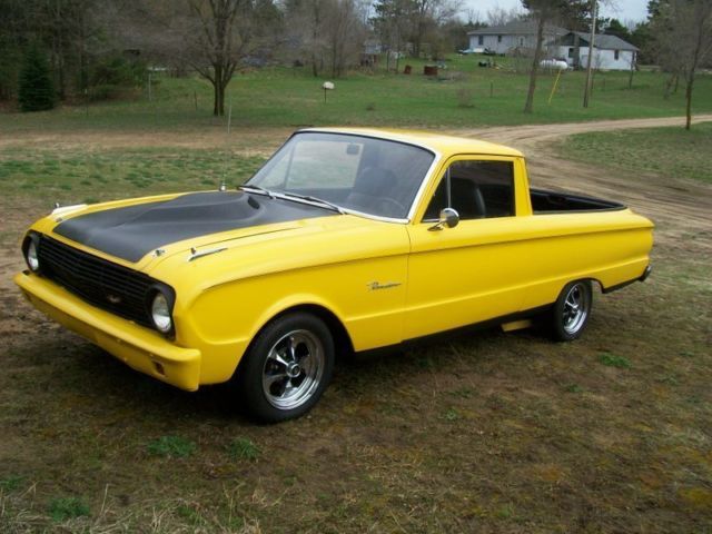 1963 Falcon Ranchero V8, Auto, Buckets. Console & More 1963 Ford Ranchero Black Interior