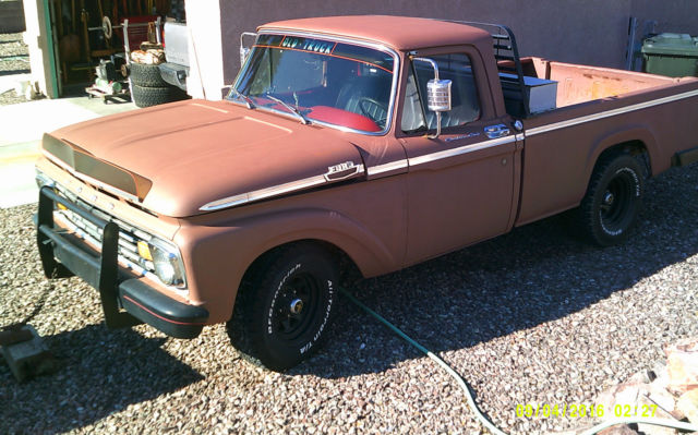 1963 Ford F-100 Custom Cab 1963 Ford F-100 chrome