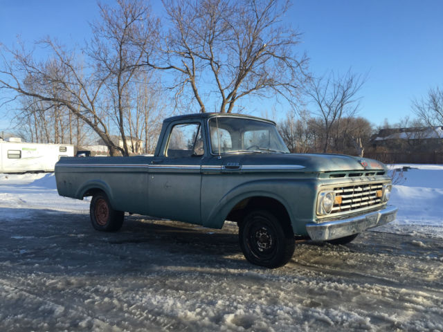 1963 Ford F100 Rare Unibody Big Back Window Custom Cab 1/2 ton Pickup Truck 1963 Ford F-100 unibody
