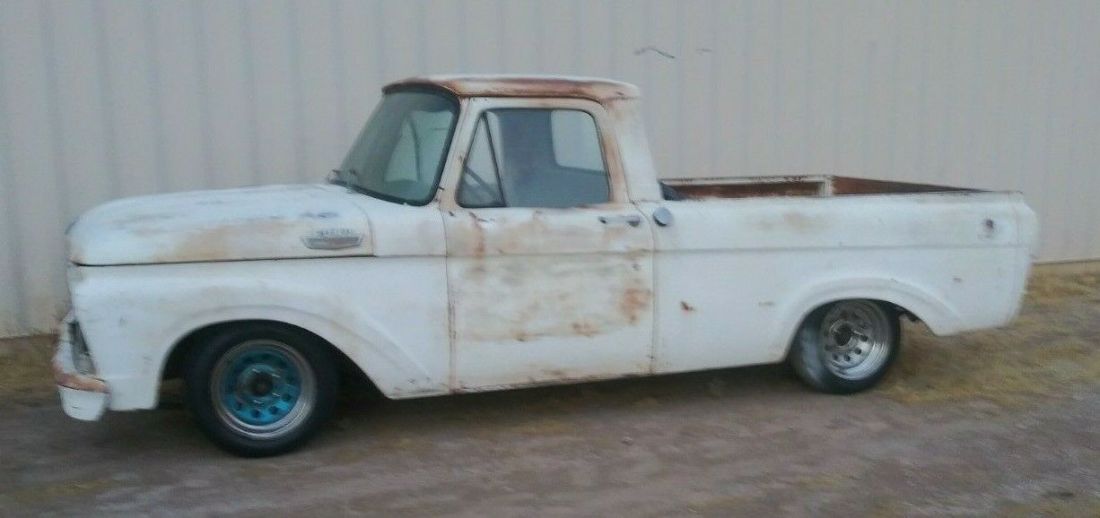 1963 Ford F100 shortbed Unibody rat rod patina rat rod 1963 Ford F-100