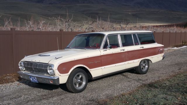 1963 Ford Falcon 260 V8 Squire Wagon, Original Paint, Re-Built Mechanicals, 1963 Ford Falcon Squire
