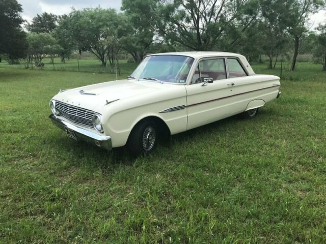 1963 Ford Falcon buckets console skirts 4spd 6 cyl 66069 Miles Corinthian White 1963 Ford Falcon buckets console skirts 4spd 6 cyl