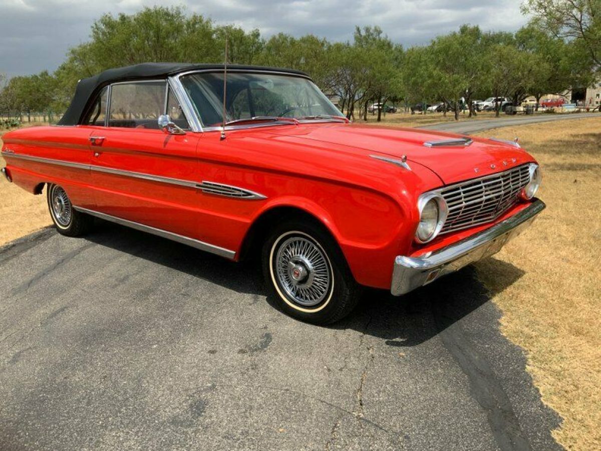 1963 Ford Falcon Futura convertible 6 cyl 3 speed buckets and conso - photo 7