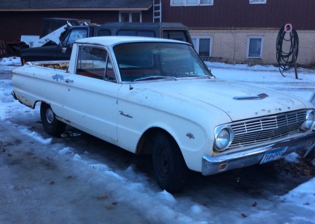 1963 FORD FALCON RANCHERO Factory V-8 Automatic RARE SURVIVOR Complete Original 1963 Ford Ranchero Falcon Ranchero