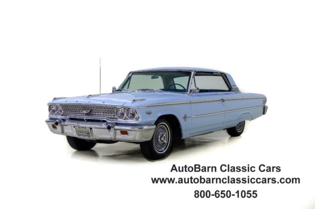 1963 Ford Galaxie 500 24938 Miles Glacier Blue Coupe 390 ci 3-Spd Auto 1963 Ford Galaxie --