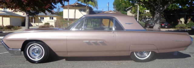 1963 Ford Thunderbird Hardtop Restored Rare Rose Beige Color Exterior & Interior 1963 Ford Thunderbird
