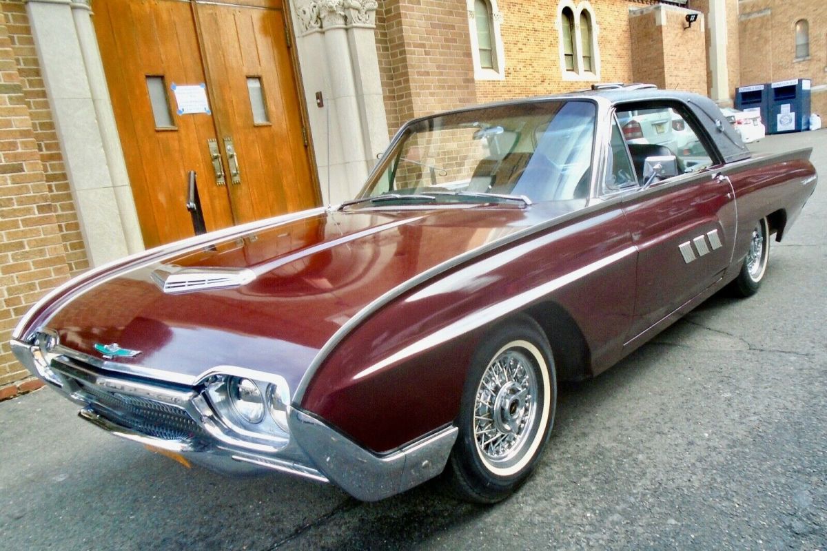 1963 FORD THUNDERBIRD LANDAU SPECIAL ORDER TONNEAU 2 SEATER REAL WIRE WHEELS 1963 Ford Thunderbird Kelsey Hayes Wire Wheels