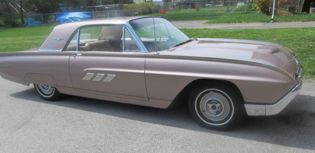 1963 FORD THUNDERBIRD (RARE CHAMPAGNE COLOR) ALL FACTORY MATCHING 1963 Ford Thunderbird CHROME