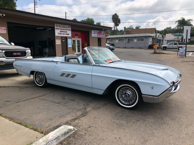 1963 FORD THUNDERBIRD ROADSTER ONLY 455 MADE THAT YEAR, THUNDERBIRD, CONVERTIBLE 1963 Ford Thunderbird CHROME