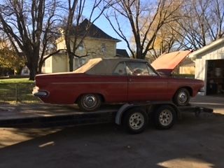 1963 GT convertible barn find project mopar red restorable 1963 Dodge Dart GT convertible