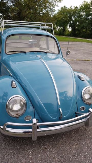1963 Gulf Blue Beetle 1963 Volkswagen Beetle - Classic Stock