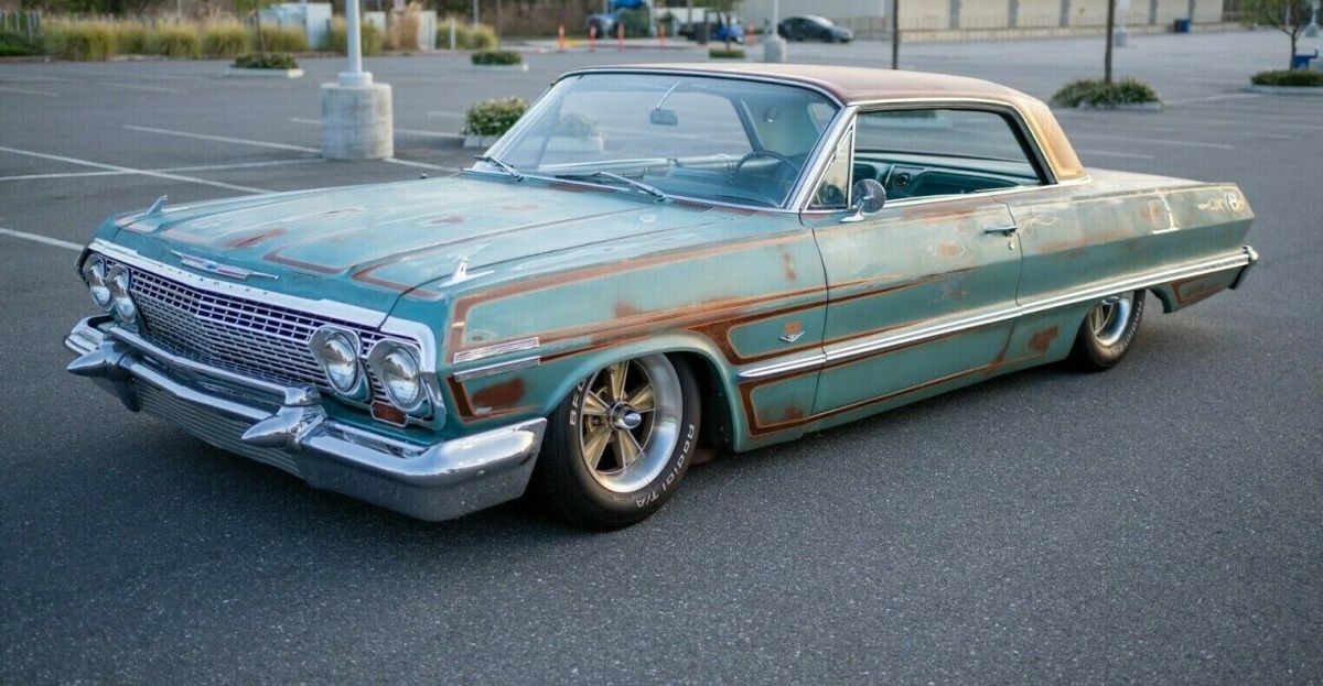 1963 Impala. Bagged. Amazing fake patina. 383 with 700R4. Runs and drives great. 1963 Chevrolet Impala