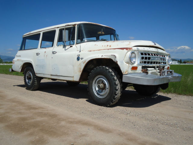 1963 International Travelall 4x4 Ramsay PTO winch western high desert survivor 1963 International Harvester Travelall 4x4