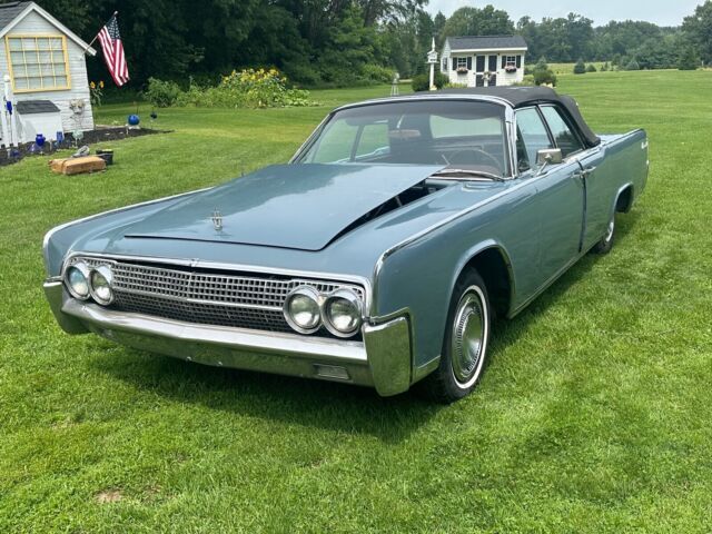 1963 Lincoln Continental Convertible Blue RWD Automatic 1963 Lincoln Continental