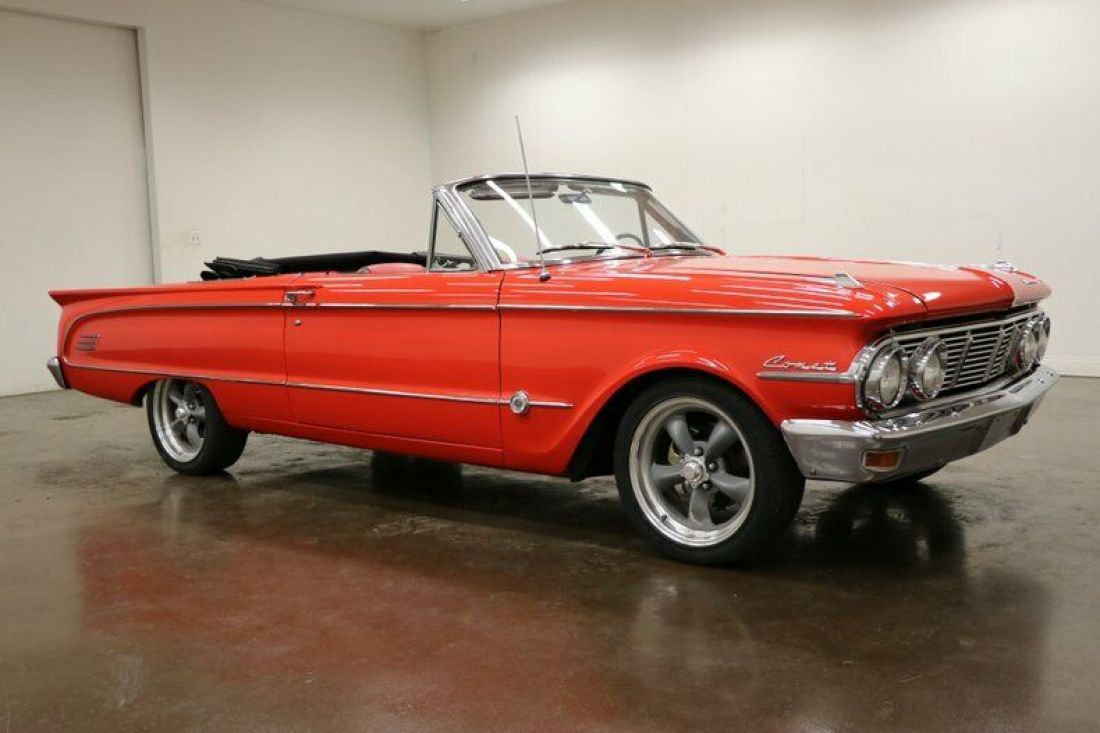 1963 Mercury Comet Convertible 6858 Miles Red Convertible 289 v8 C4 1963 Mercury Comet Convertible