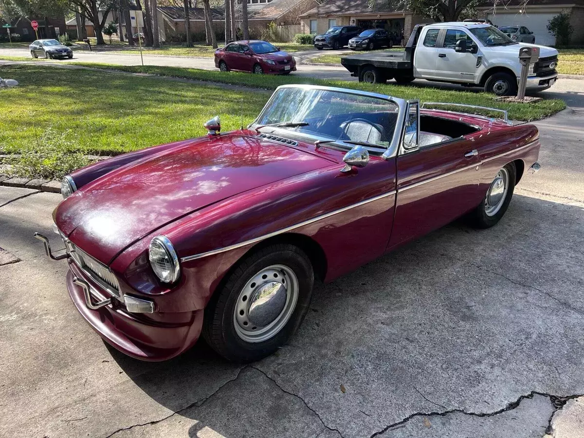 1963 MG B Convertible Red MGB Roadster 1963 MG B MGB Roadster