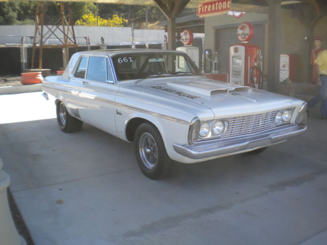 1963 PLYMOUTH BELVEDERE SUPER STOCK STREET DRAG STRIP RACER FAST & FUN CRUISER 1963 Plymouth BELVEDERE DLX