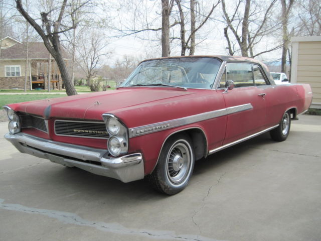 1963 PONTIAC BONNEVILLE 2 DOOR HARD TOP BARN FIND 8 LUG 4 SPEED BUCKET VINTAGE 1963 Pontiac Bonneville