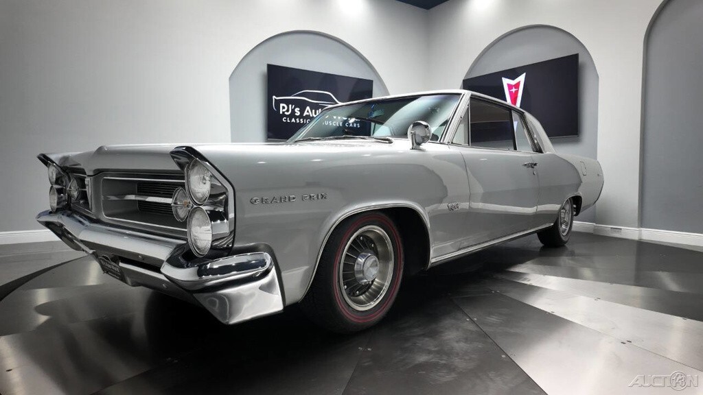 1963 Pontiac Grand Prix Rare 421 Tri Power, 8 Lug Wheels, Factory Silvermist Gra - photo 12