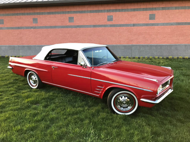 1963 Pontiac LeMans Convertible - 326 V8 with 3 Speed Manual Trans - Red 1963 Pontiac Le Mans