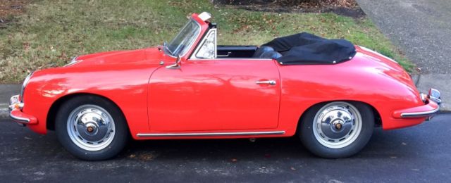 1963 Porsche 356B Super Cabriolet, Solid, Low Miles, Drives Great! Kardex 1963 Porsche 356