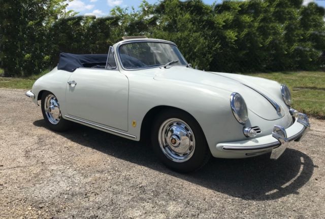 1963 Porsche 356B T6 Cabriolet - Dolphin Gray/Blue/Blue 1963 Porsche 356 Cabriolet