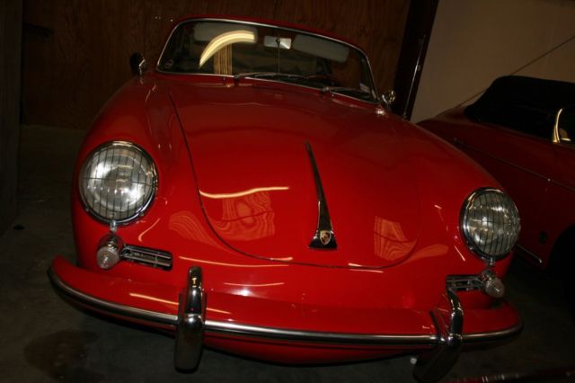 1963 Red Convt! 1963 Porsche 356 Convt