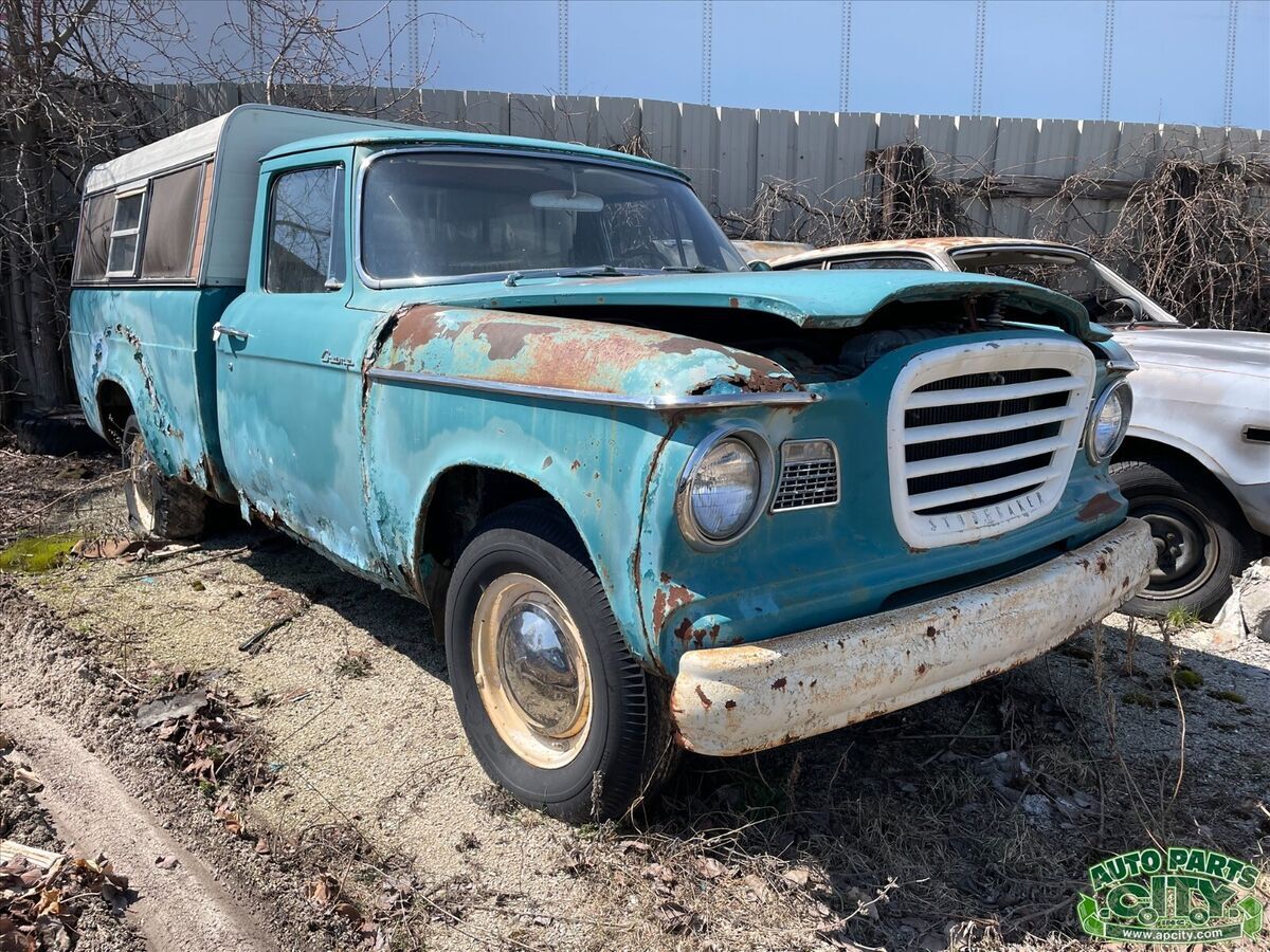 1963 STUDEBAKER CHAMP PICKUP TRUCK - STRONG ENGINE GOOD PARTS - WE SHIP 1963 Studebaker Champ