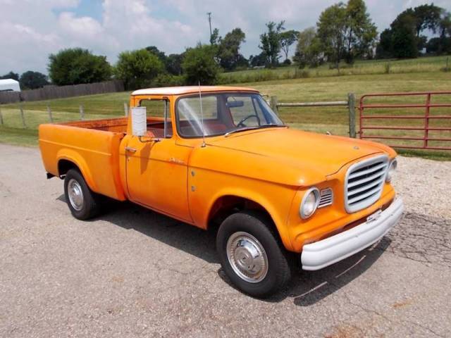 1963 Studebaker CHAMP SHORT BED ORIGINAL ORANGE Pickup Truck 259 V8, 4 SP Manual 1963 Studebaker CHAMP SHORTBED