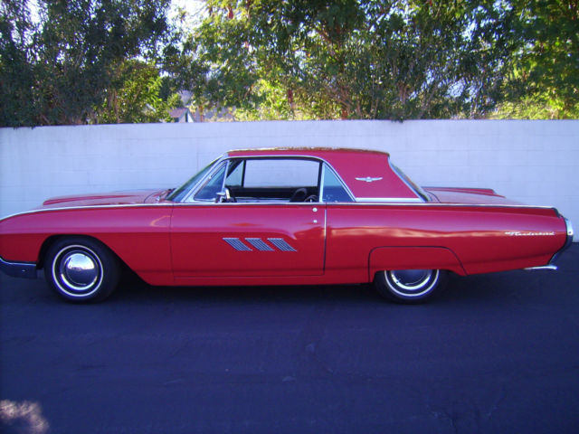 1963 Thunderbird-Cold A/C-Mid Century In Palm Springs Ca 1963 Ford Thunderbird Black white piping
