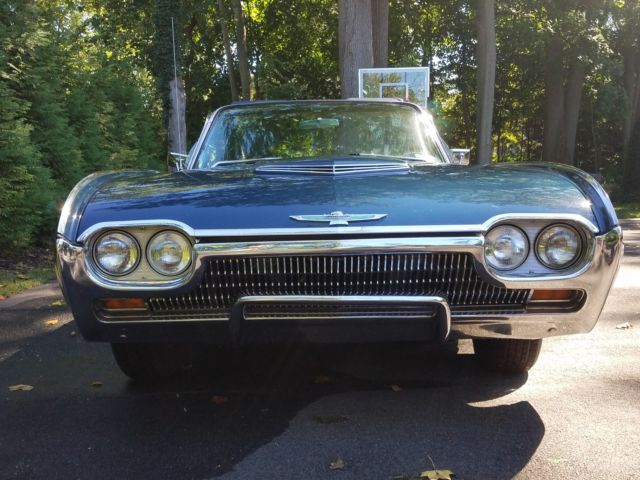 1963 Thunderbird Convertible, all original blue interior blue exterior. 1963 Ford Thunderbird coupe 2-door.
