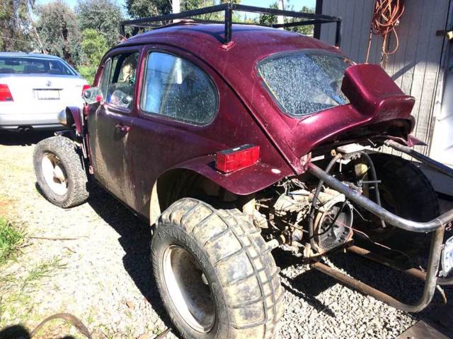 1963 VW Baja Bug NO MOTOR 1963 Volkswagen Beetle - Classic maroon and silver